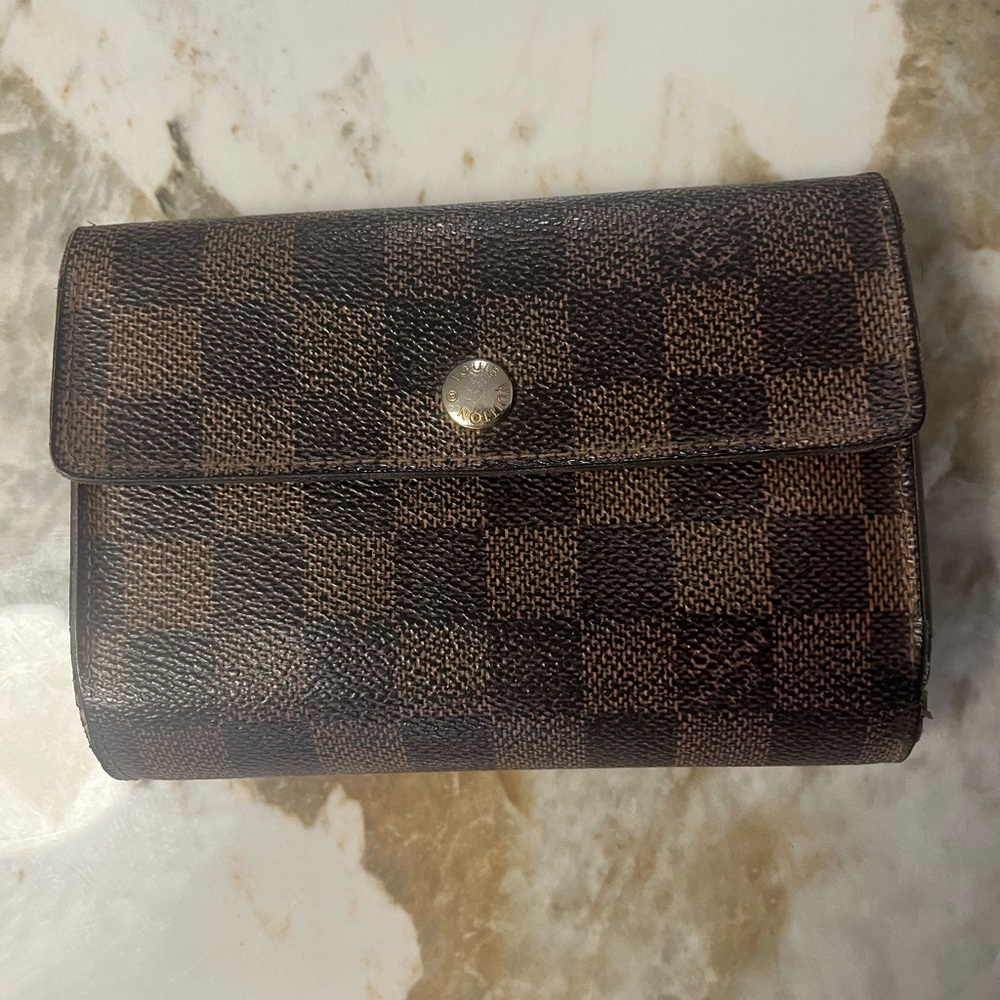 Louis Vuitton Brown Checkered Wallet